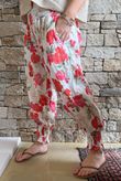 Daughter Of Ibiza Cabbage Rose Bloomer Pant Scarlet